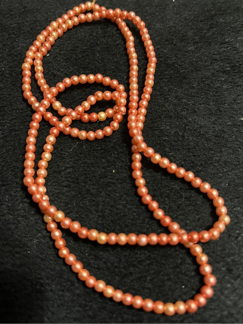 Delicate Coral Pearl Beaded Necklace for Women